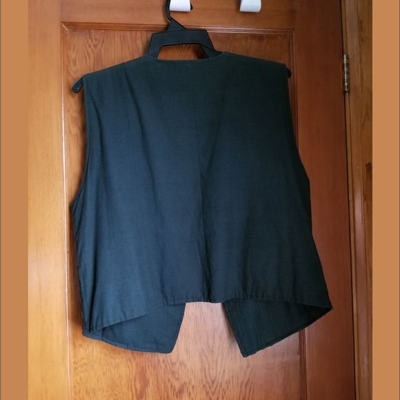 Rare, vintage 80s, vest embroidered animals, cotton, unisex M, L, XL, handmade - Picture 2 of 5